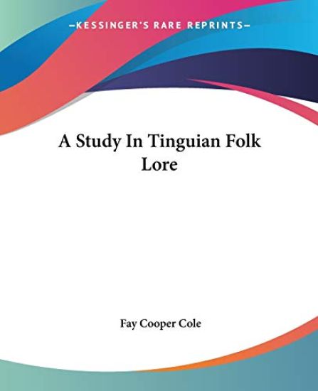 Study In Tinguian Folk Lore