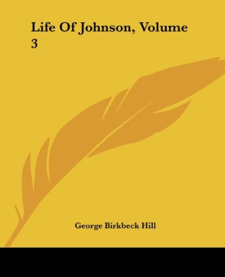 Life Of Johnson, Volume 3