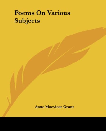 Poems On Various Subjects