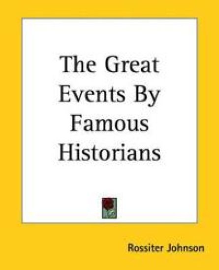 Great Events By Famous Historians