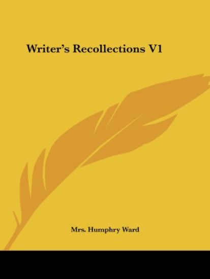 Writer's Recollections V1