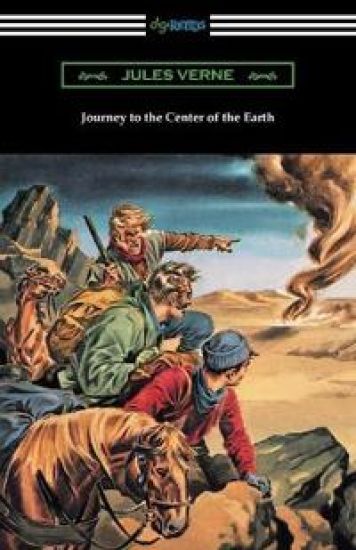 Journey to the Center of the Earth – Jules Verne, kirjan kansikuva