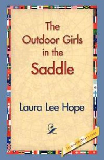 The Outdoor Girls in the Saddle – Laura Lee Hope, kirjan kansikuva