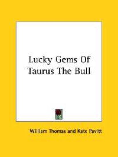 Lucky Gems of Taurus the Bull – William Thomas, kirjan kansikuva