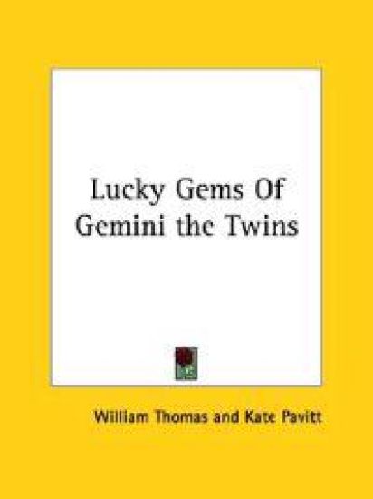 Lucky Gems of Gemini the Twins – William Thomas, kirjan kansikuva