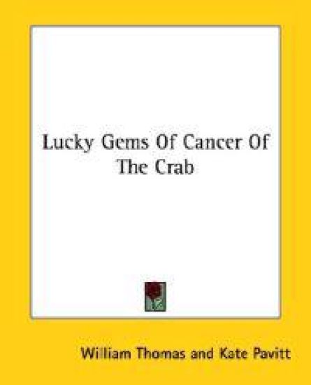 Lucky Gems of Cancer of the Crab – William Thomas, kirjan kansikuva