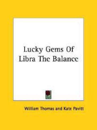 Lucky Gems of Libra the Balance – William Thomas, kirjan kansikuva