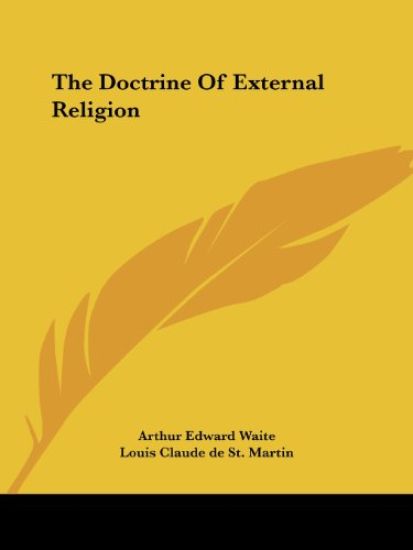 The Doctrine of External Religion