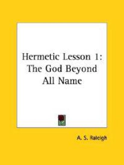 The God Beyond All Name