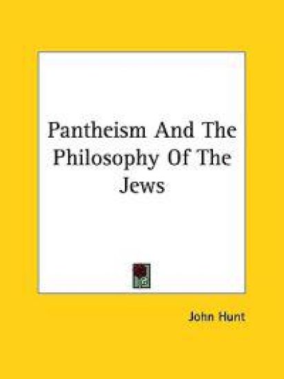 Pantheism and the Philosophy of the Jews