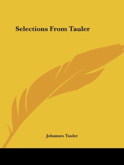 Selections from Tauler