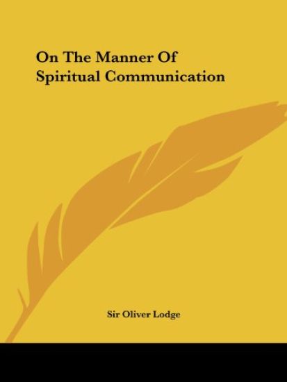 On the Manner of Spiritual Communication