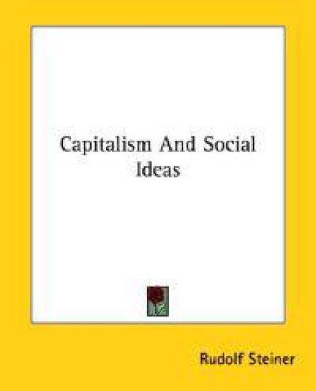 Capitalism and Social Ideas