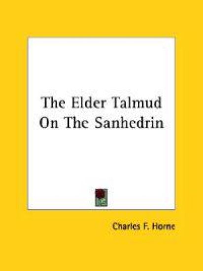 The Elder Talmud on the Sanhedrin
