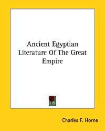 Ancient Egyptian Literature of the Great Empire