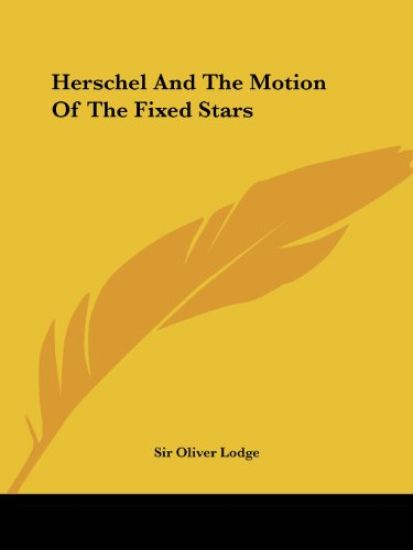Herschel and the Motion of the Fixed Stars
