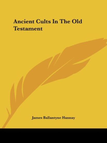 Ancient Cults In The Old Testament