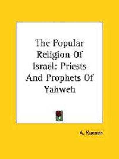 The Popular Religion of Israel