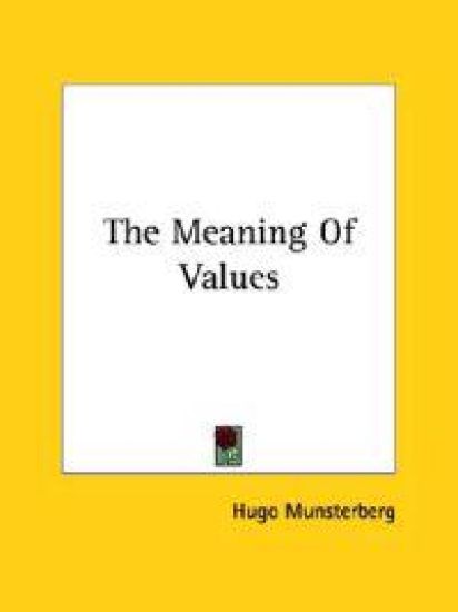 The Meaning of Values