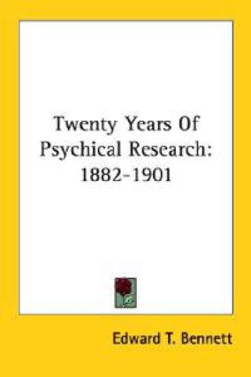 Twenty Years of Psychical Research