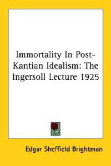 Immortality in Post-kantian Idealism