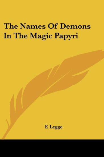 The Names of Demons in the Magic Papyri