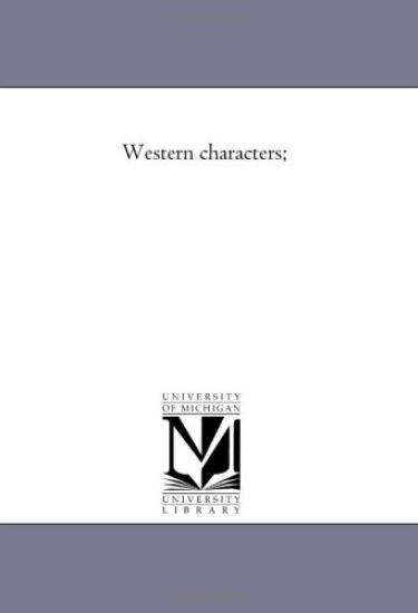 Western Characters; – John Ludlum McConnel, kirjan kansikuva