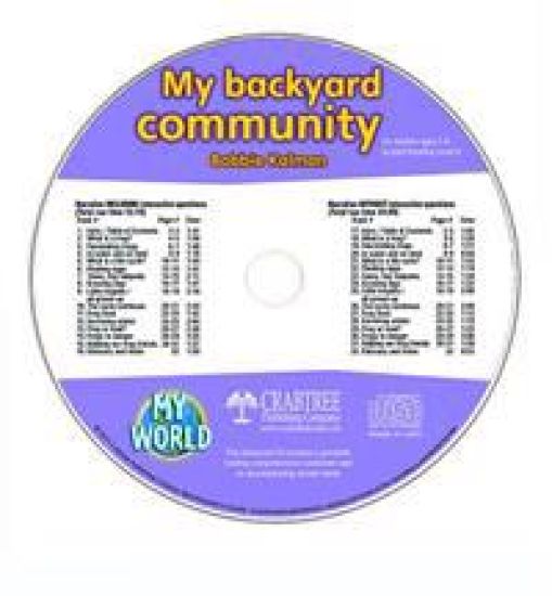My Backyard Community - CD Only