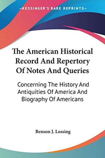 The American Historical Record and Reper