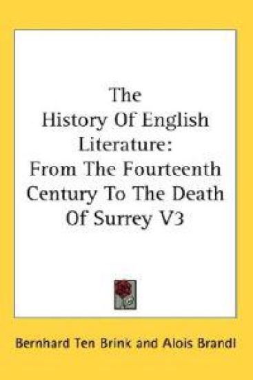The History of English Literature: from