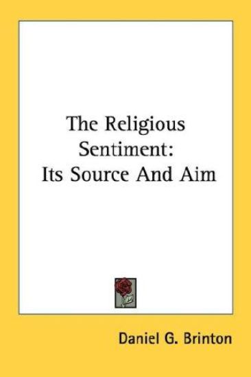 The Religious Sentiment