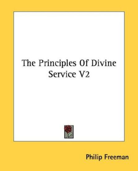 The Principles of Divine Service