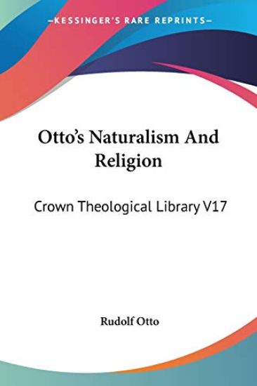 Otto's Naturalism and Religion
