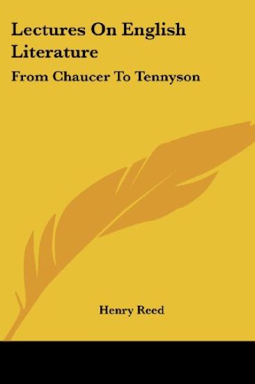 Lectures On English Literature