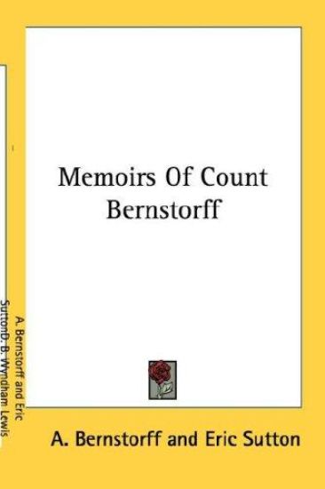Memoirs of Count Bernstorff