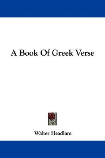 A Book of Greek Verse