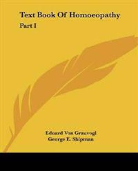 Text Book of Homoeopathy