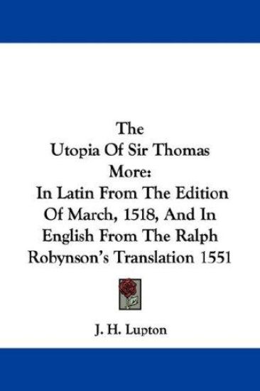 The Utopia of Sir Thomas More
