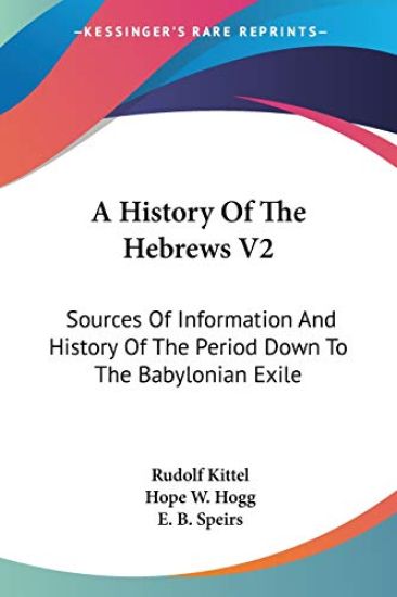 A History of the Hebrews