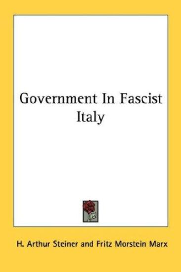 Government in Fascist Italy