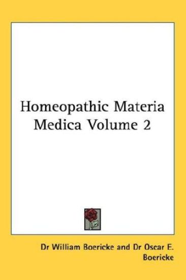 Homeopathic Materia Medica