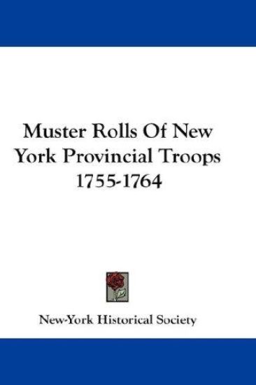 Muster Rolls of New York Provincial Troops 1755-1764 – New-York Historical Society, kirjan kansikuva