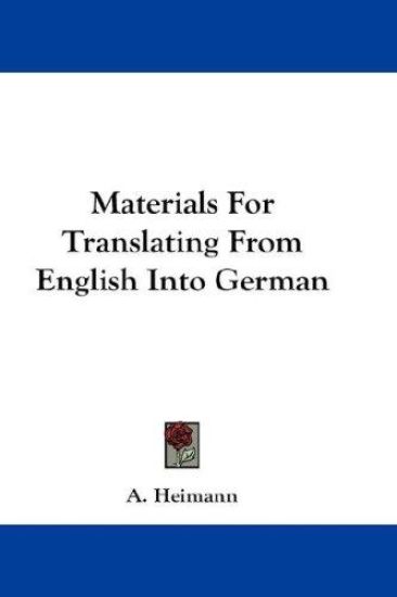 Materials for Translating from English into German