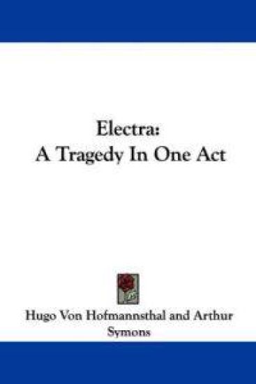 Electra – Hugo Von Hofmannsthal, kirjan kansikuva