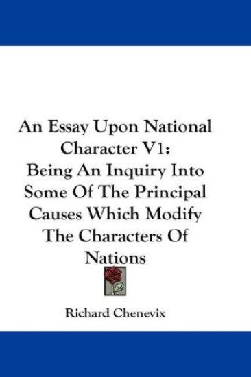 An Essay upon National Character