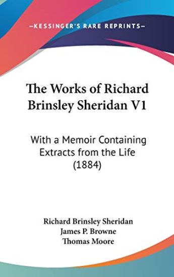 The Works Of Richard Brinsley Sheridan V1