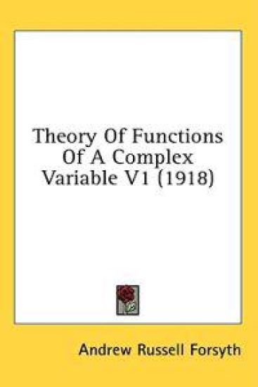 Theory of Functions of a Complex Variable