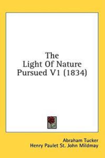 The Light Of Nature Pursued V1 (1834)