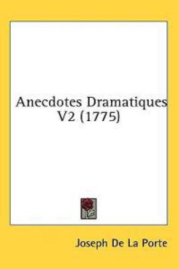 Anecdotes Dramatiques V2 (1775)