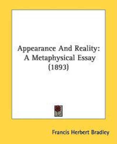 Appearance and Reality